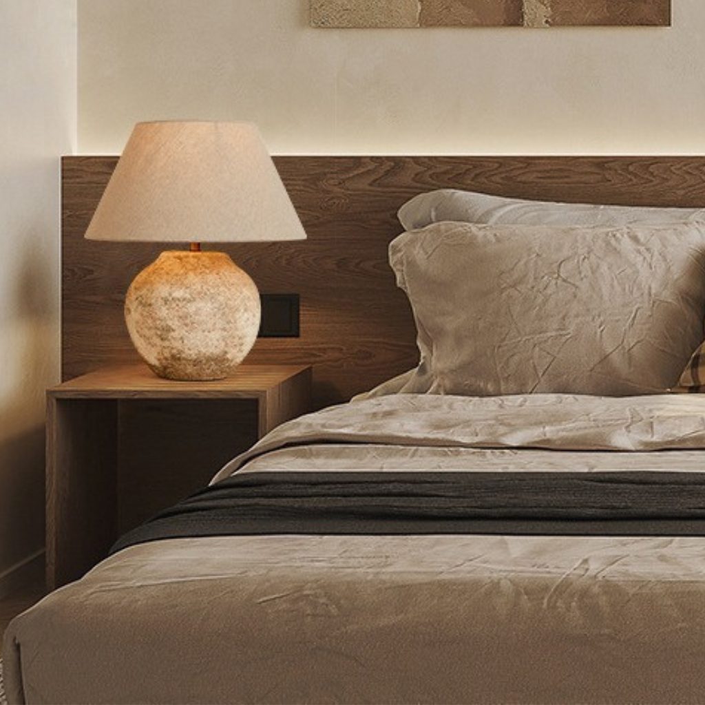 The Potavie Japanese Wabi Sabi Ceramic Lamp