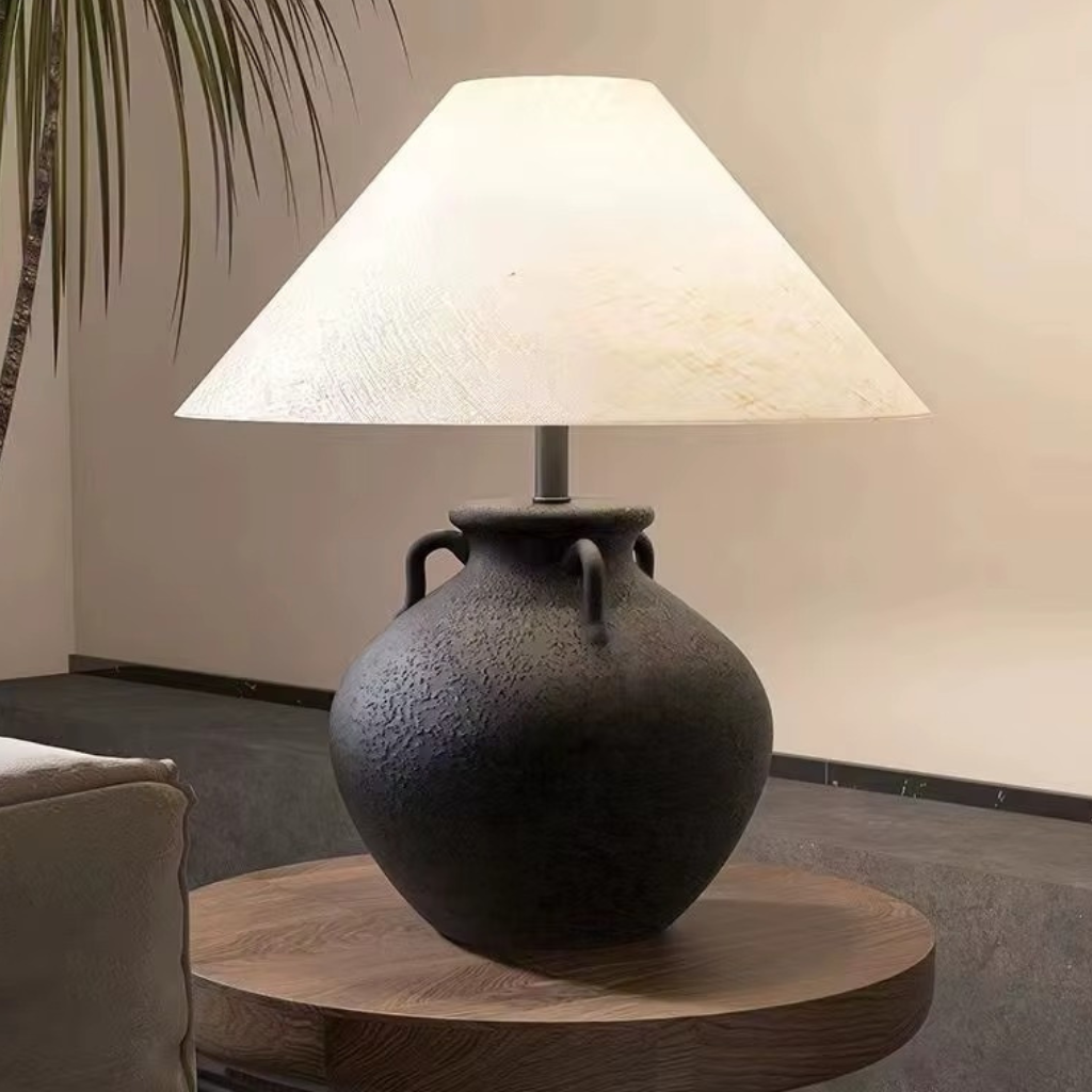 The Potri Wabi Sabi Ceramic Table Lamp