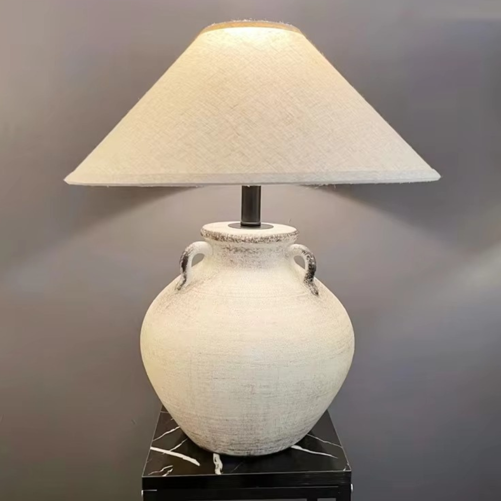 The Potri Wabi Sabi Ceramic Table Lamp