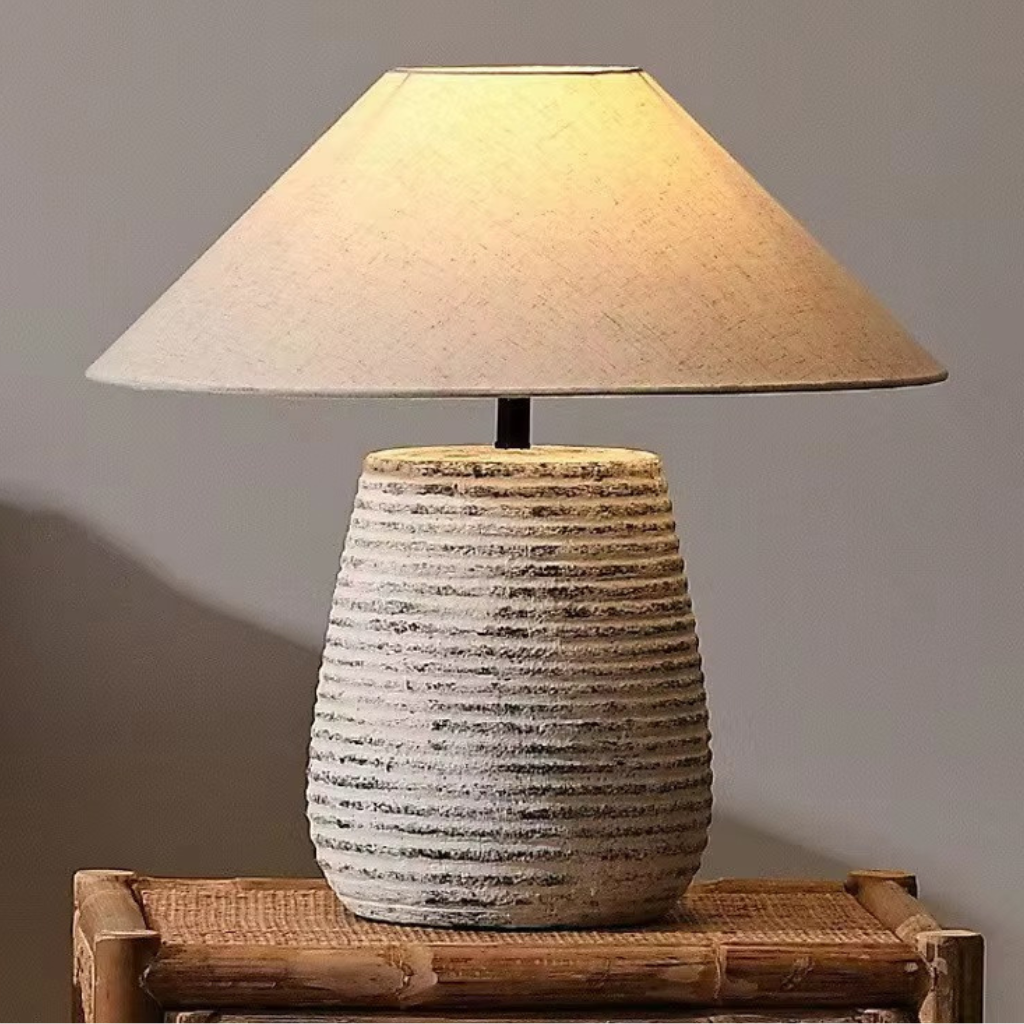 The Potri Wabi Sabi Ceramic Table Lamp