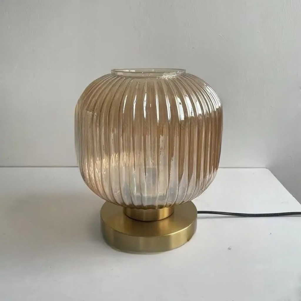 The Pumpelle Smokey Glass Table Lamp