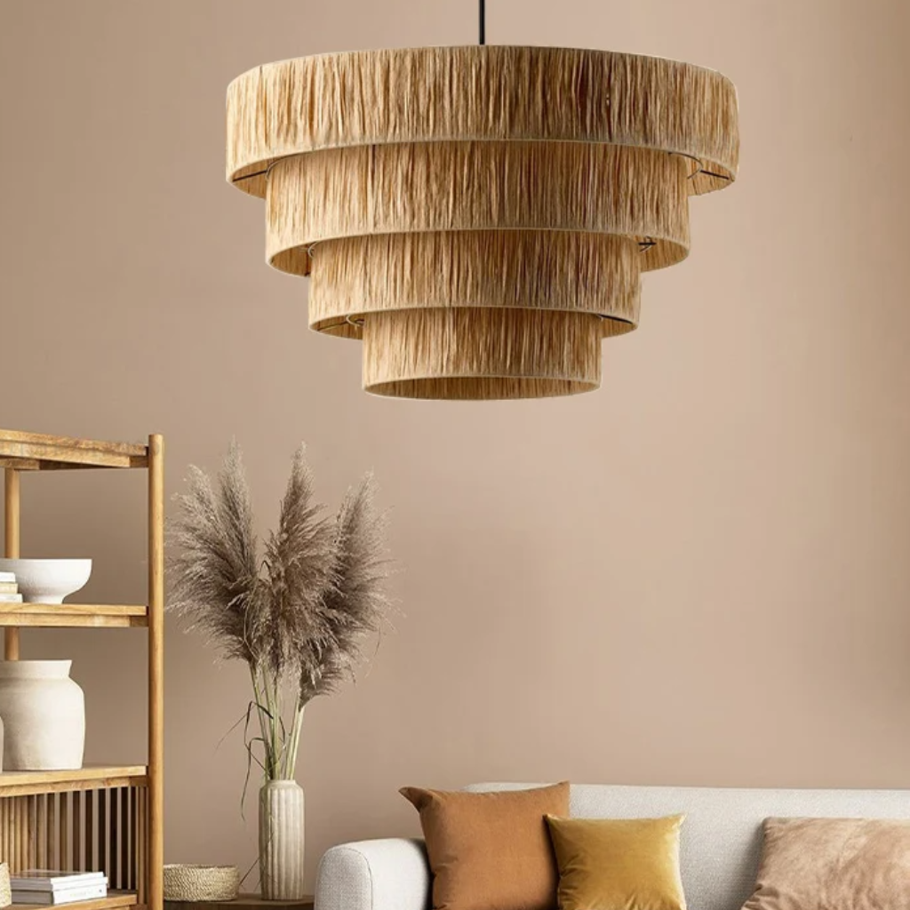 The Ravelle Woven Wabi Sabi Pendant Light