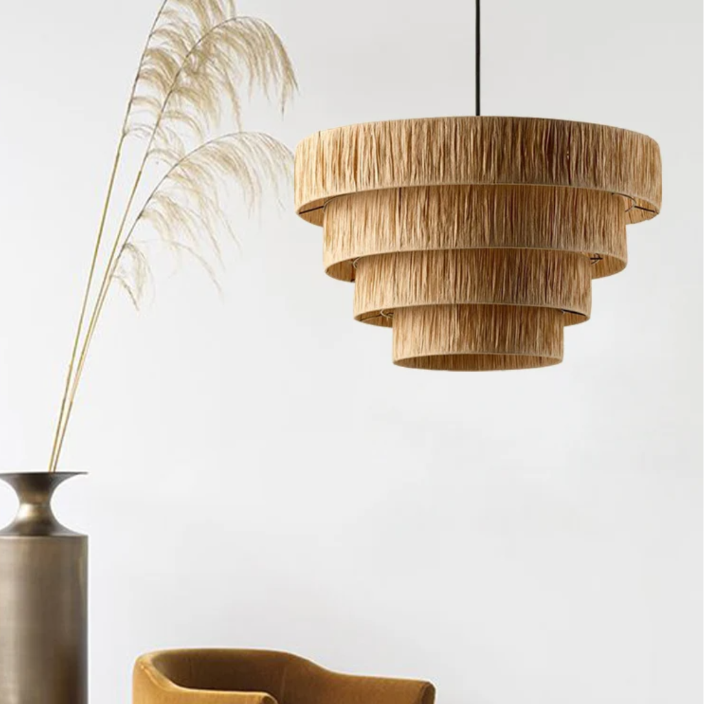 The Ravelle Woven Wabi Sabi Pendant Light