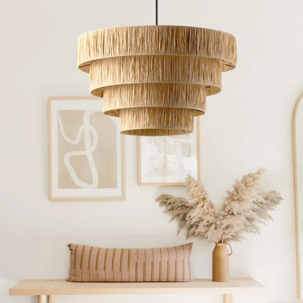 The Ravelle Woven Wabi Sabi Pendant Light
