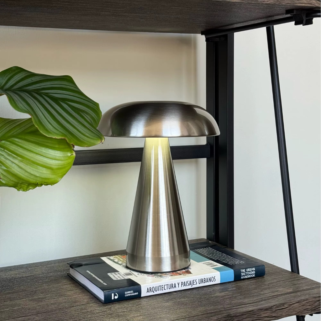 The Retrova Mushroom Table LED Touch Lamp
