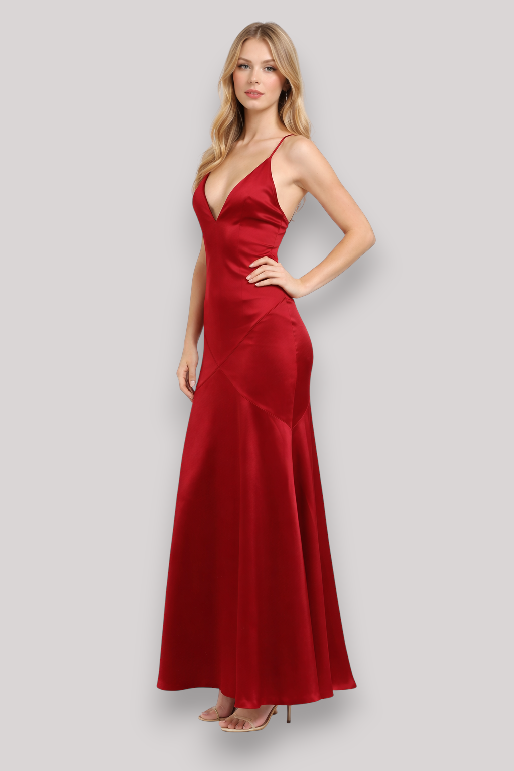 The Rosalinde Women's Satin Party Dress