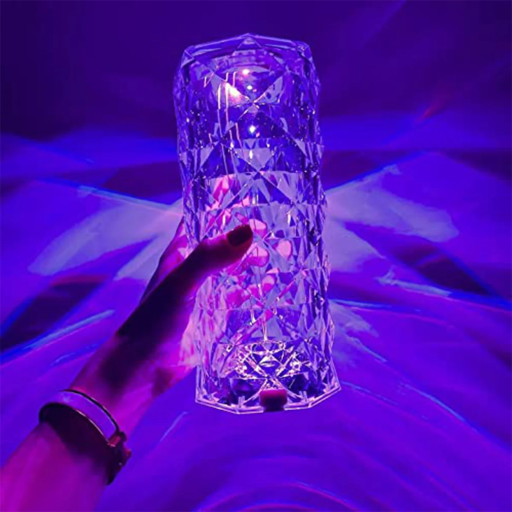 The Roselle Rechargeable RGB Crystal Touch Lamp