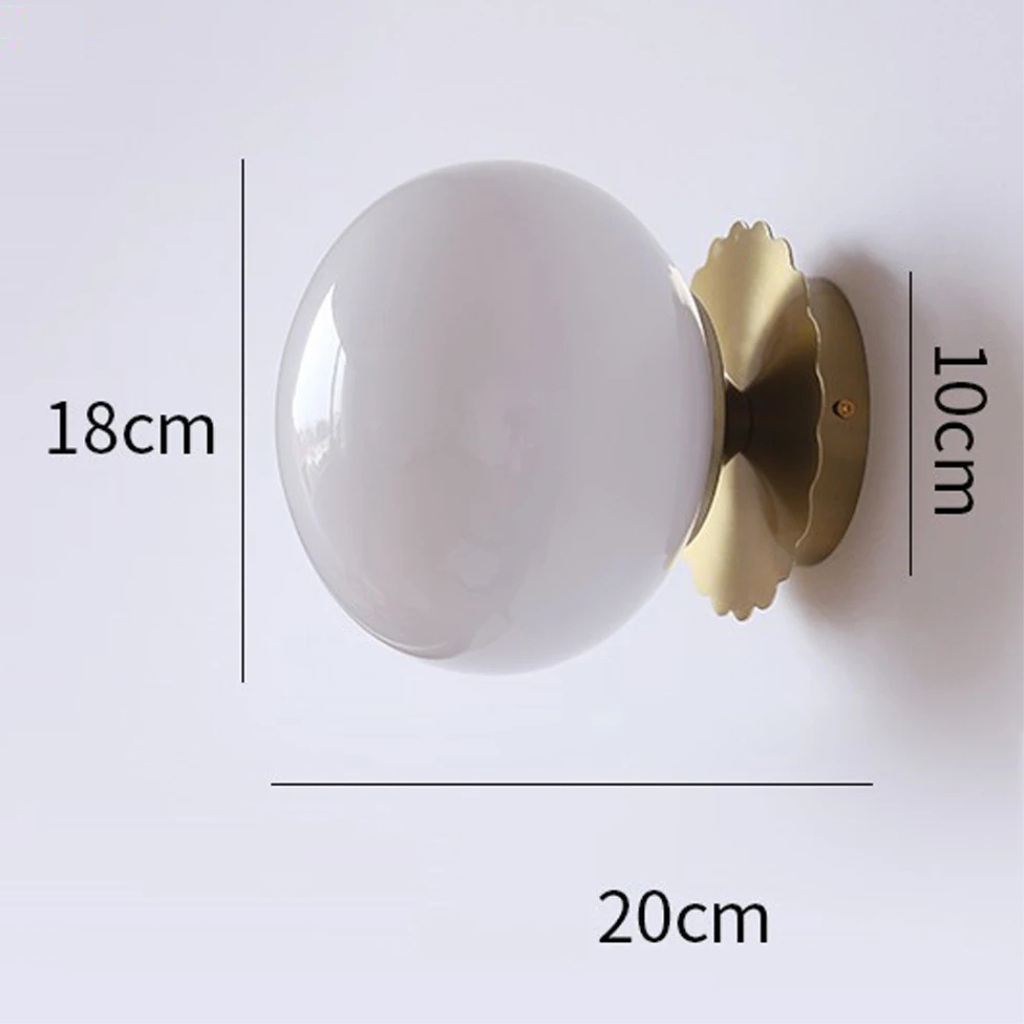 The Roselle Minimalist Glass LED Wall Light