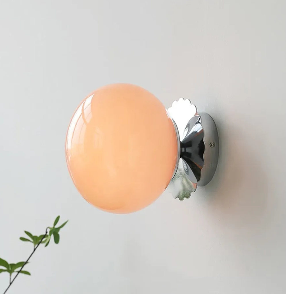 The Roselle Minimalist Glass LED Wall Light