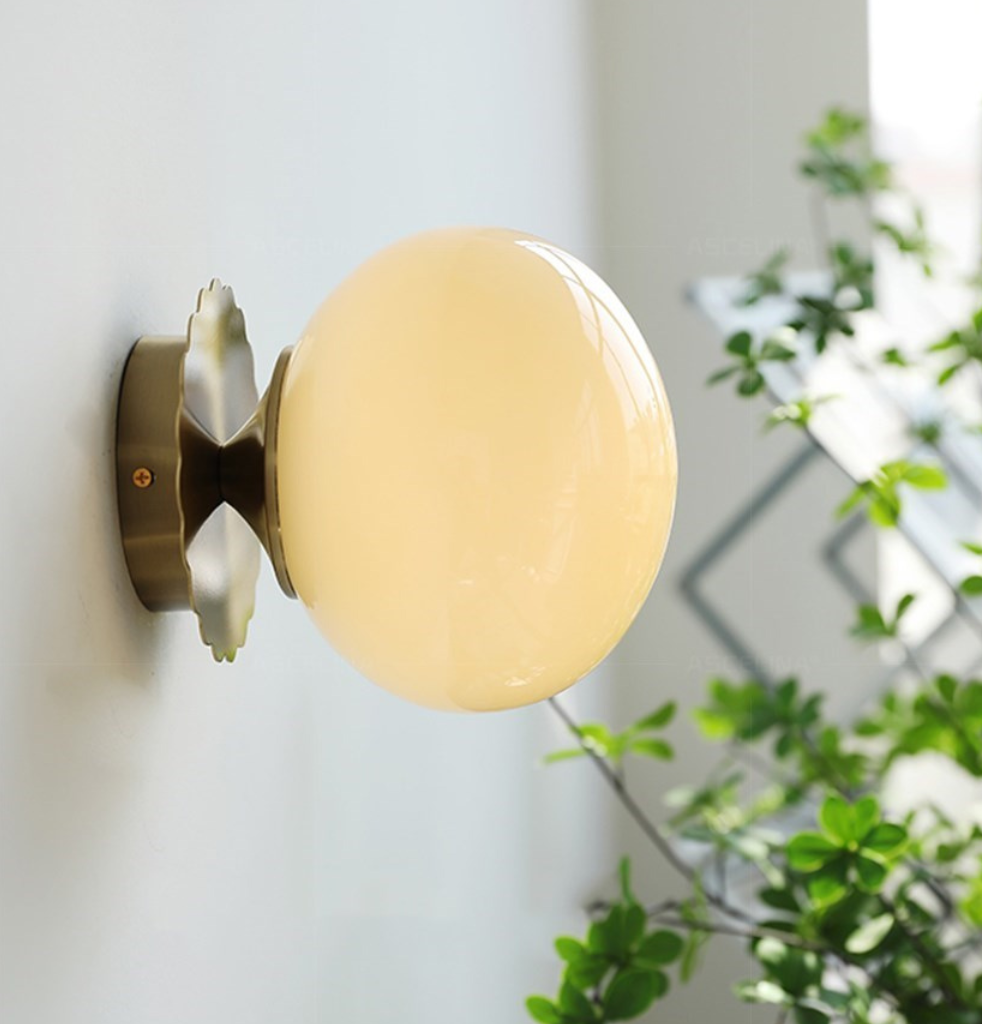 The Roselle Minimalist Glass LED Wall Light