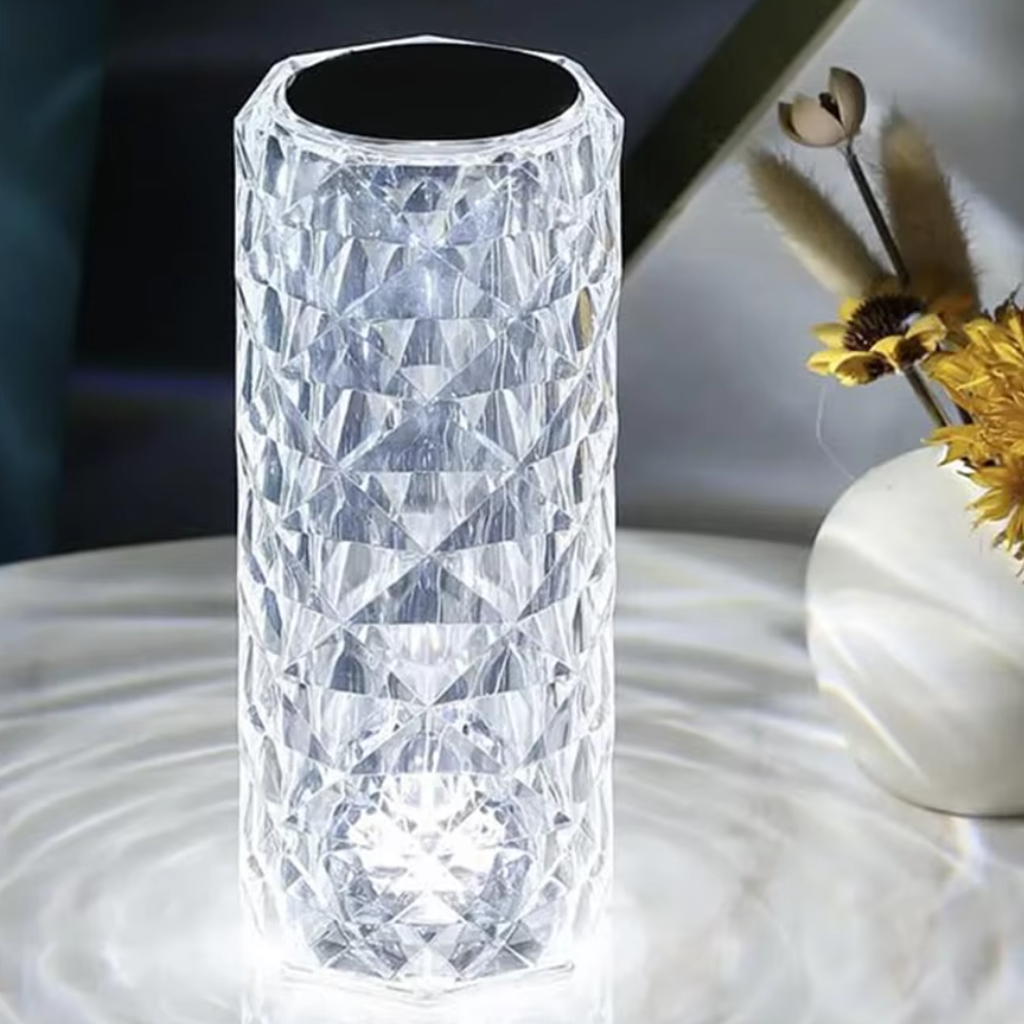 The Roselle Rechargeable RGB Crystal Touch Lamp