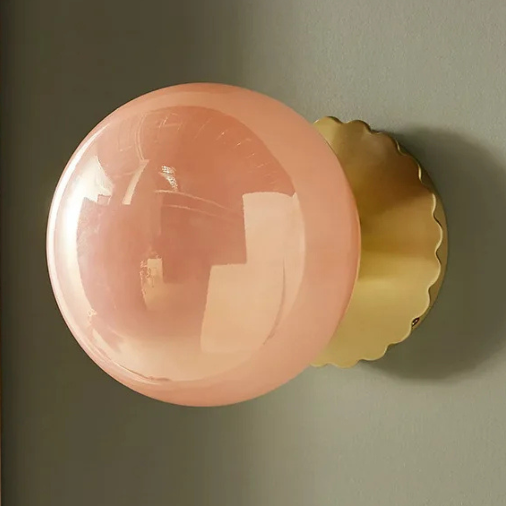 The Roselle Minimalist Glass LED Wall Light
