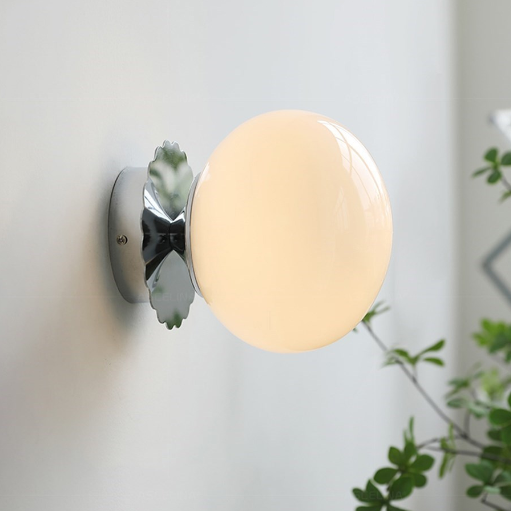 The Roselle Minimalist Glass LED Wall Light