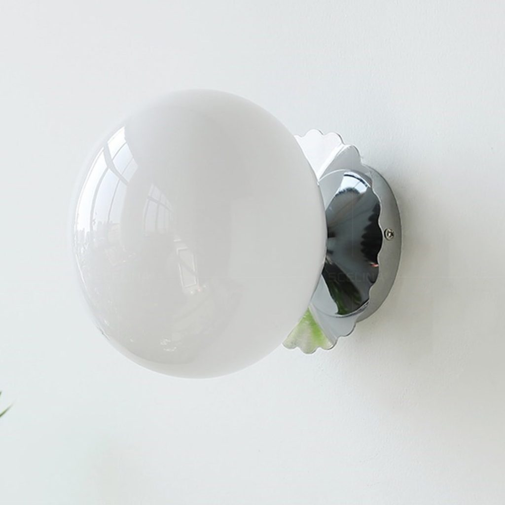 The Roselle Minimalist Glass LED Wall Light