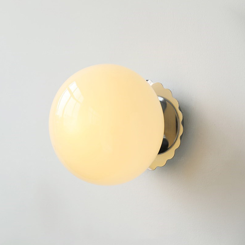 The Roselle Minimalist Glass LED Wall Light