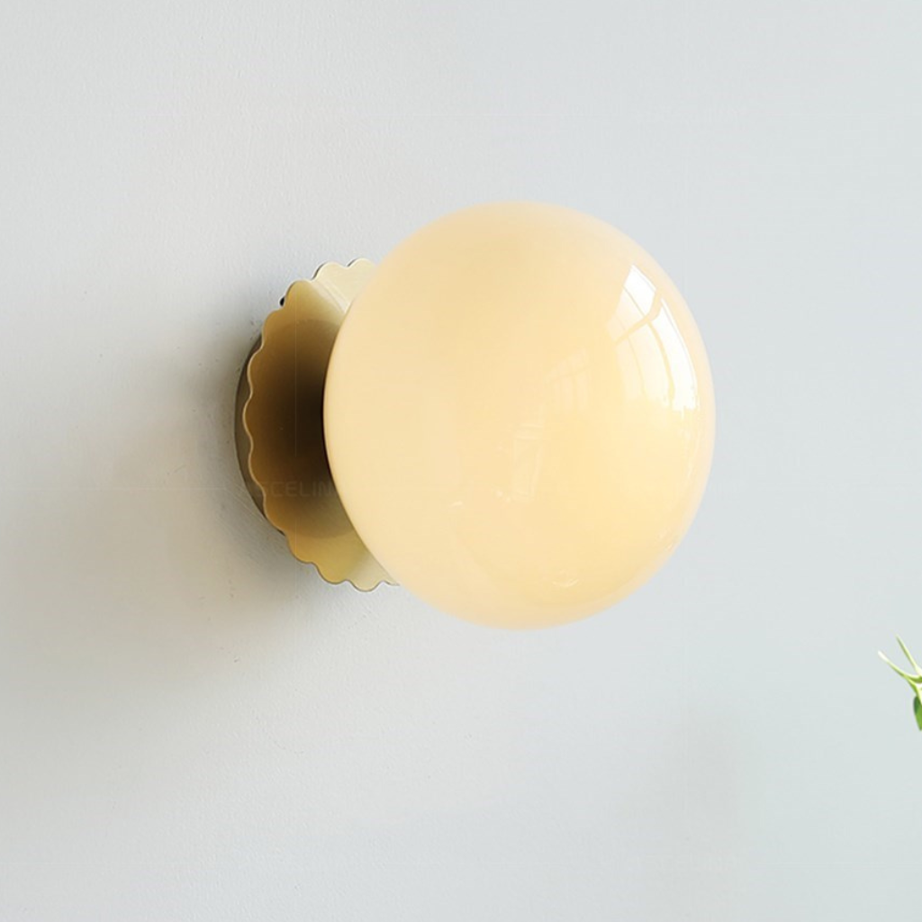 The Roselle Minimalist Glass LED Wall Light
