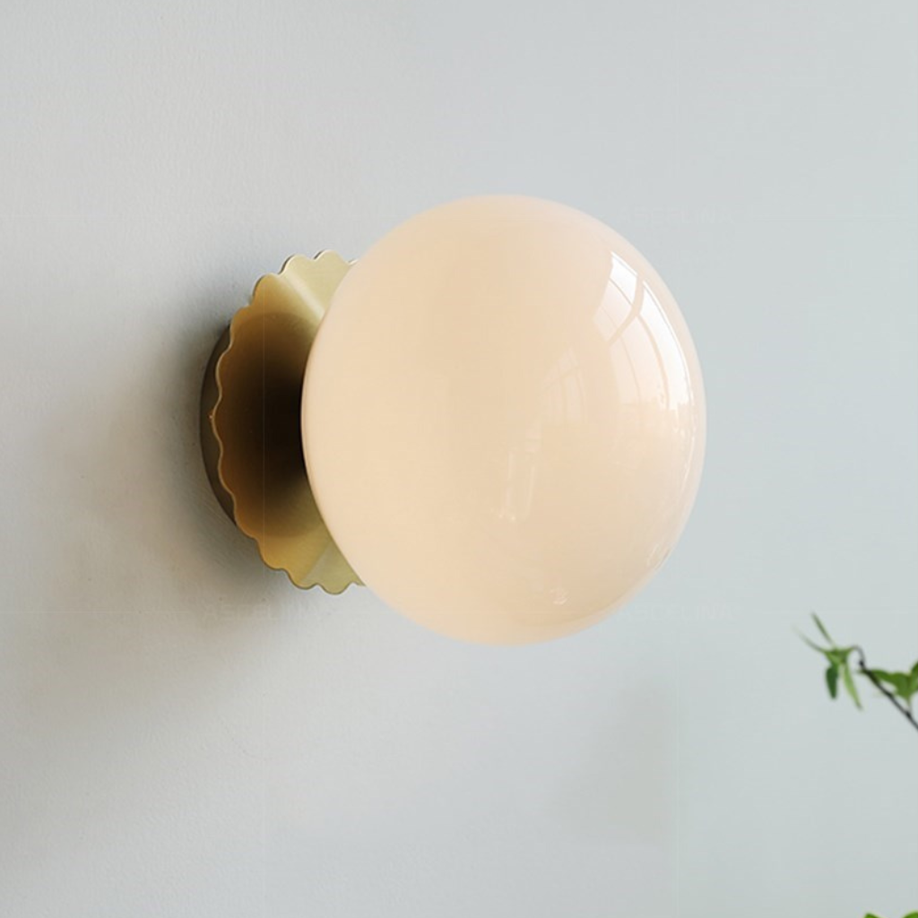 The Roselle Minimalist Glass LED Wall Light