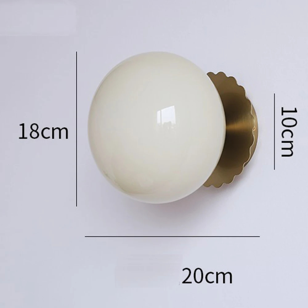 The Roselle Minimalist Glass LED Wall Light