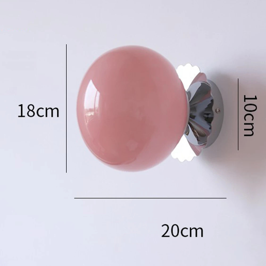 The Roselle Minimalist Glass LED Wall Light