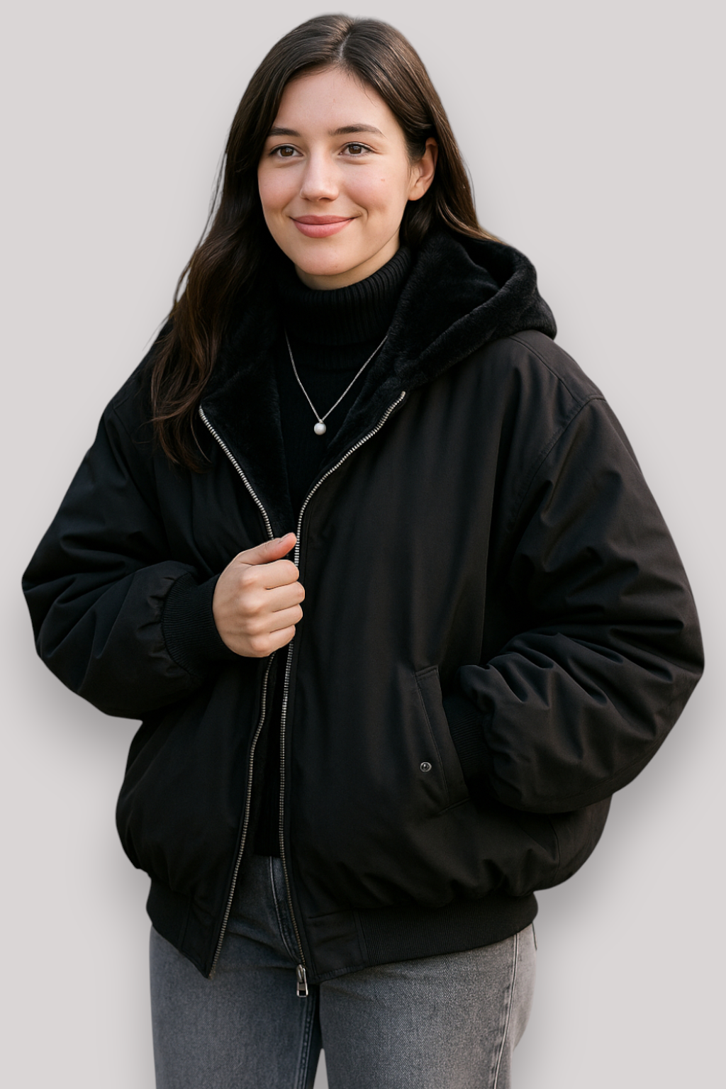 The Rowan Reversible Hooded Jacket Warm Winter Parka