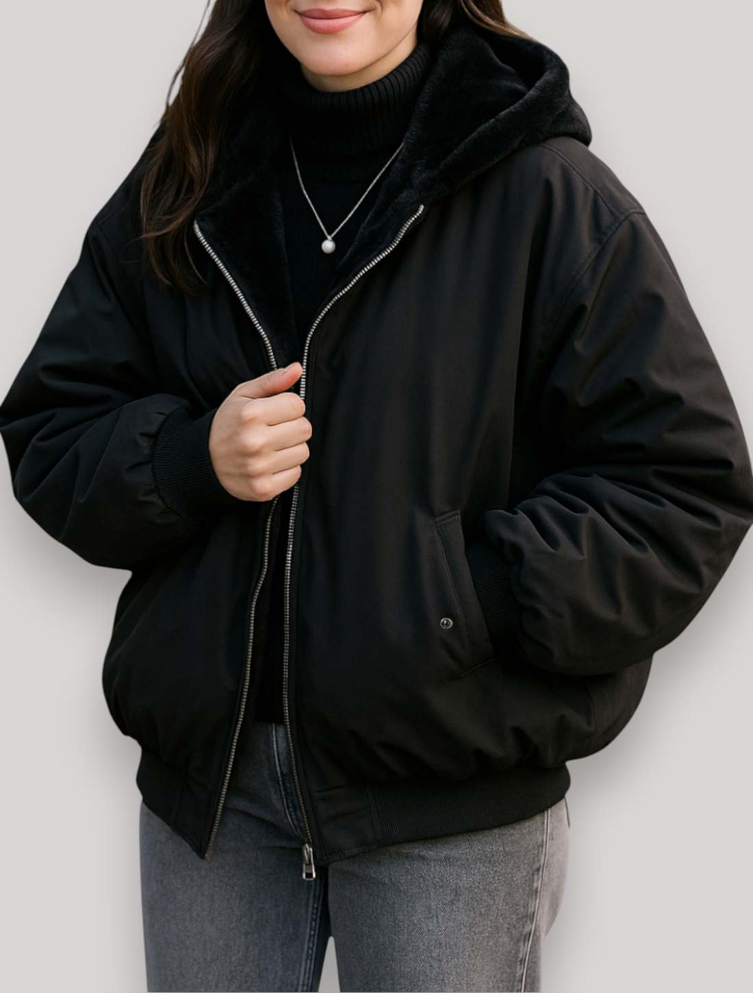 The Rowan Reversible Hooded Jacket Warm Winter Parka