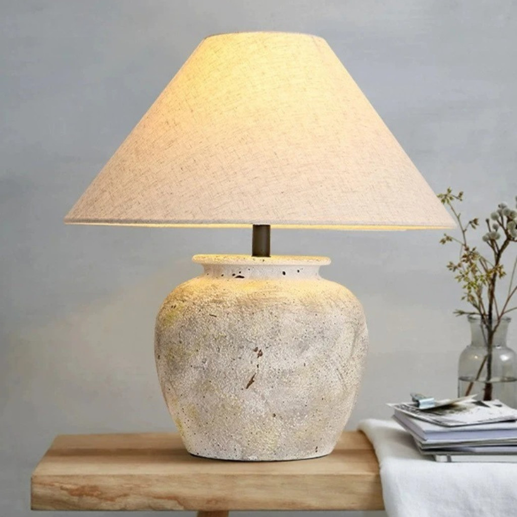 The Sabiora Wabi Sabi Ceramic Table Lamp