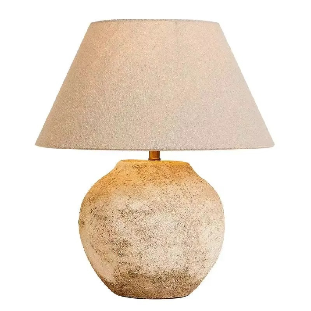 The Sabiora Ceramic Wabi Sabi Bedside Lamp