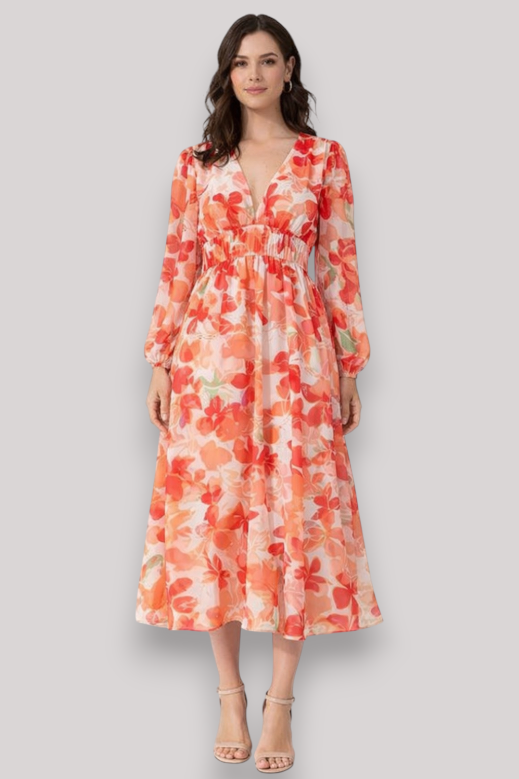 The Bohemian Women's Deep V Maxi Dress