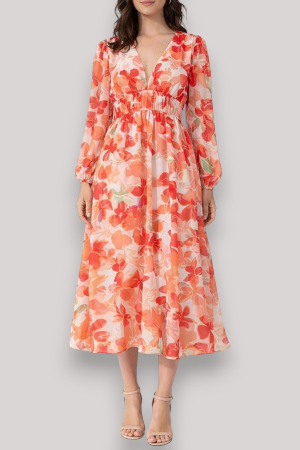 The Bohemian Women's Deep V Maxi Dress