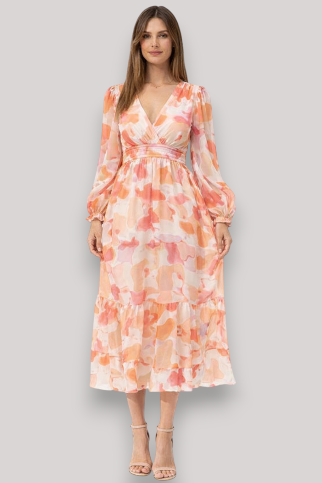 The Bohemian Women's Deep V Maxi Dress