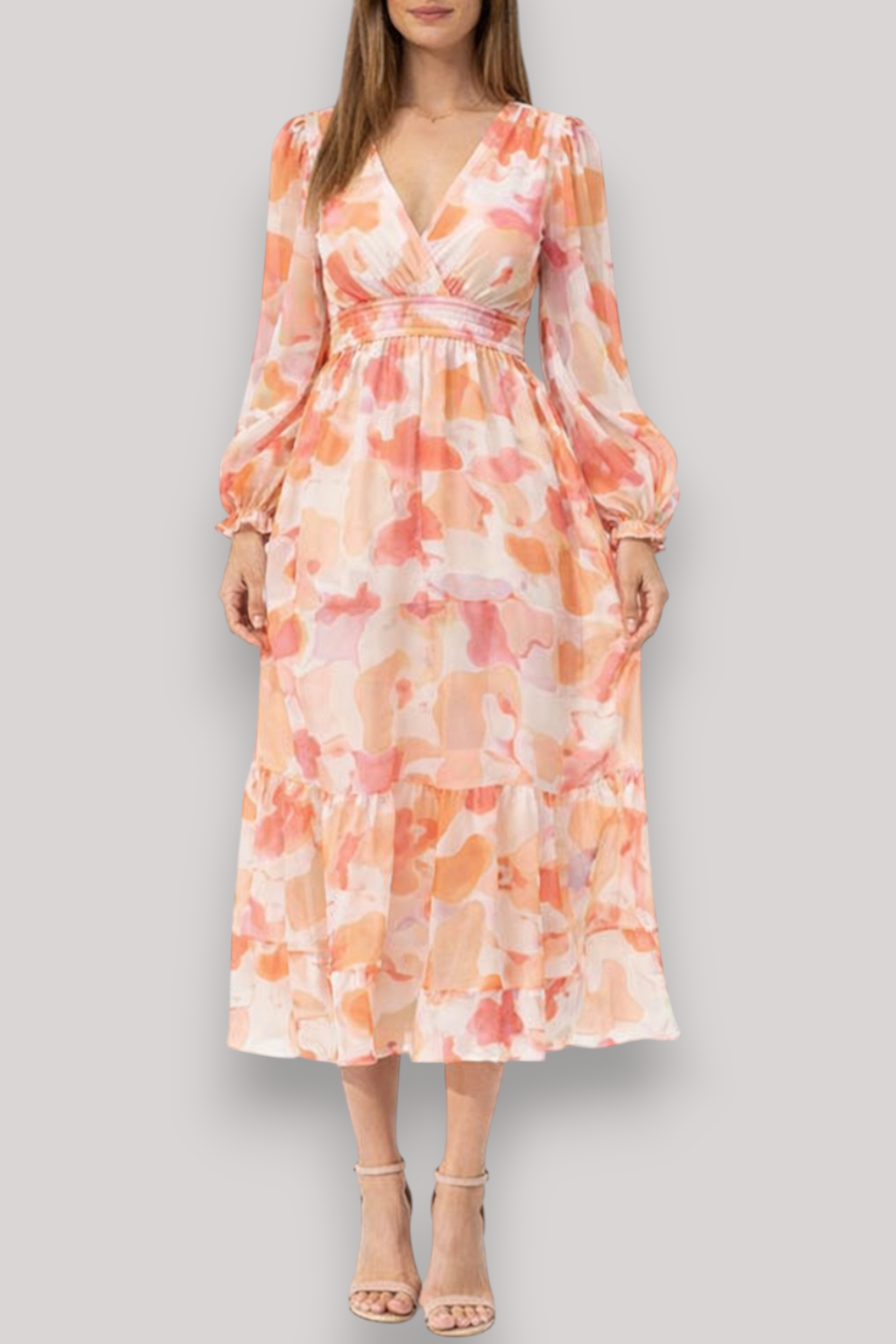 The Bohemian Women's Deep V Maxi Dress