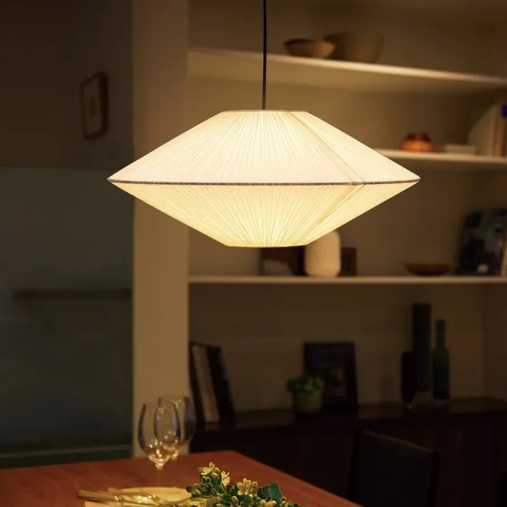 The Shirova Japanese Fabric Pendant Light