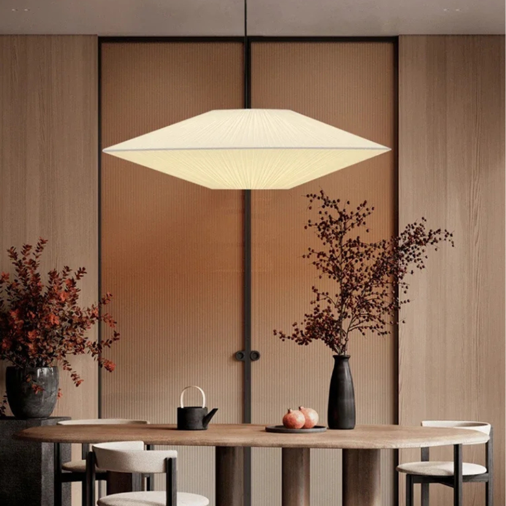 The Shirova Japanese Fabric Pendant Light