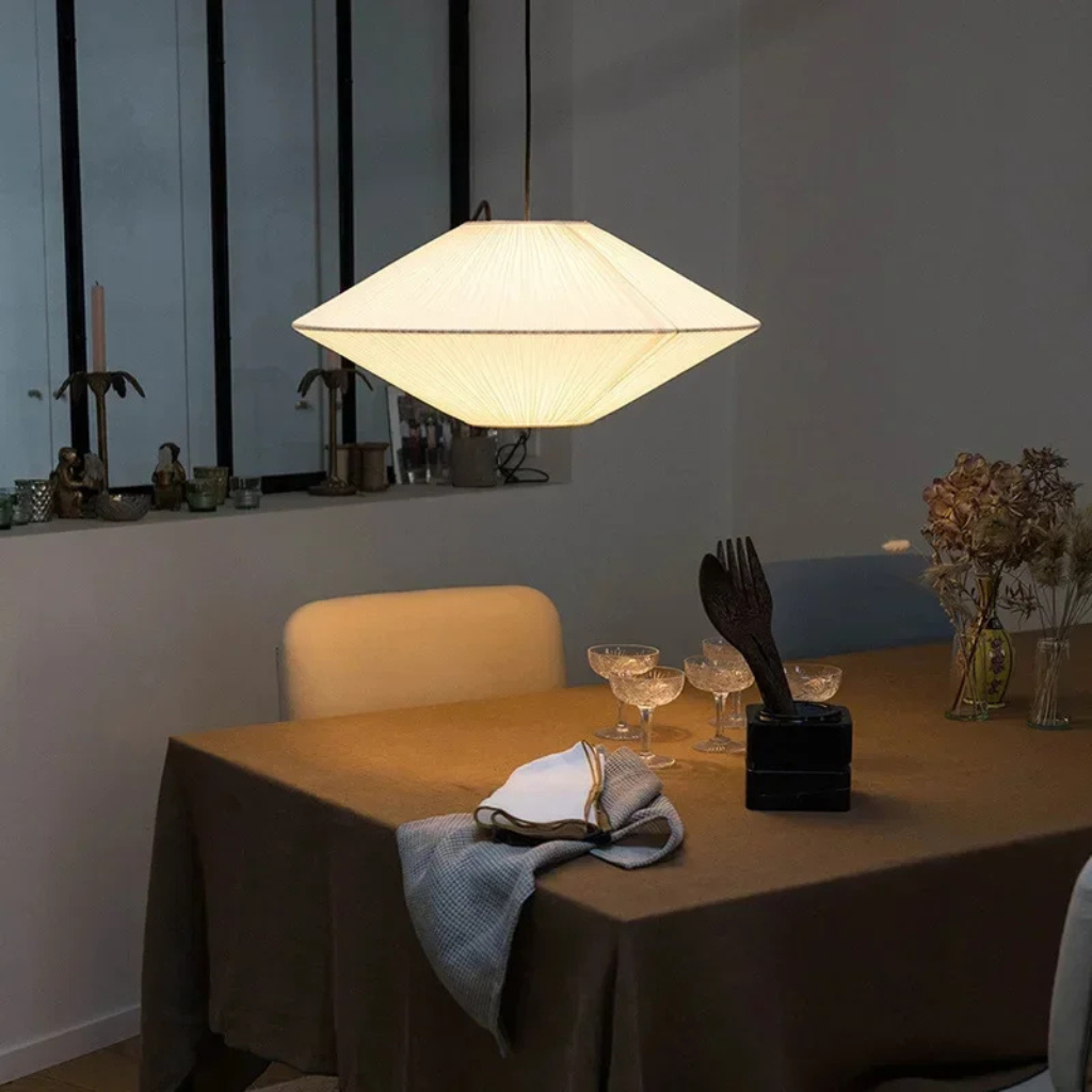 The Shirova Japanese Fabric Pendant Light