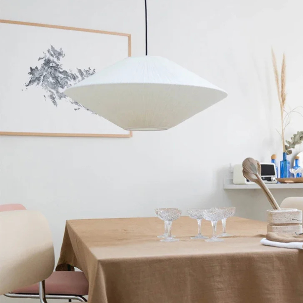 The Shirova Japanese Fabric Pendant Light