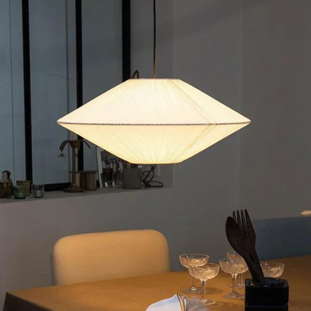 The Shirova Japanese Fabric Pendant Light
