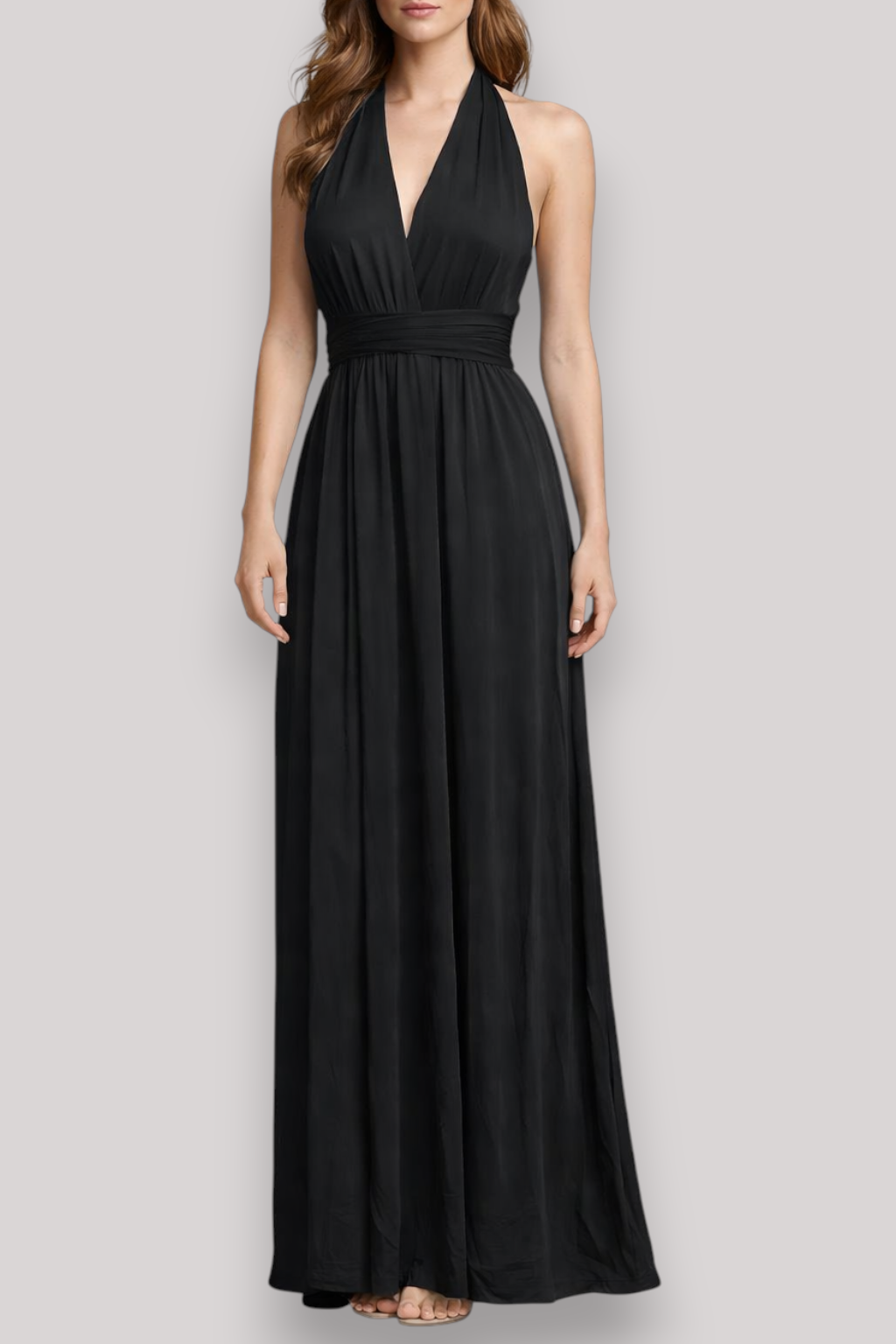 The Simone Women's Bandeau Wrap Midi Dress