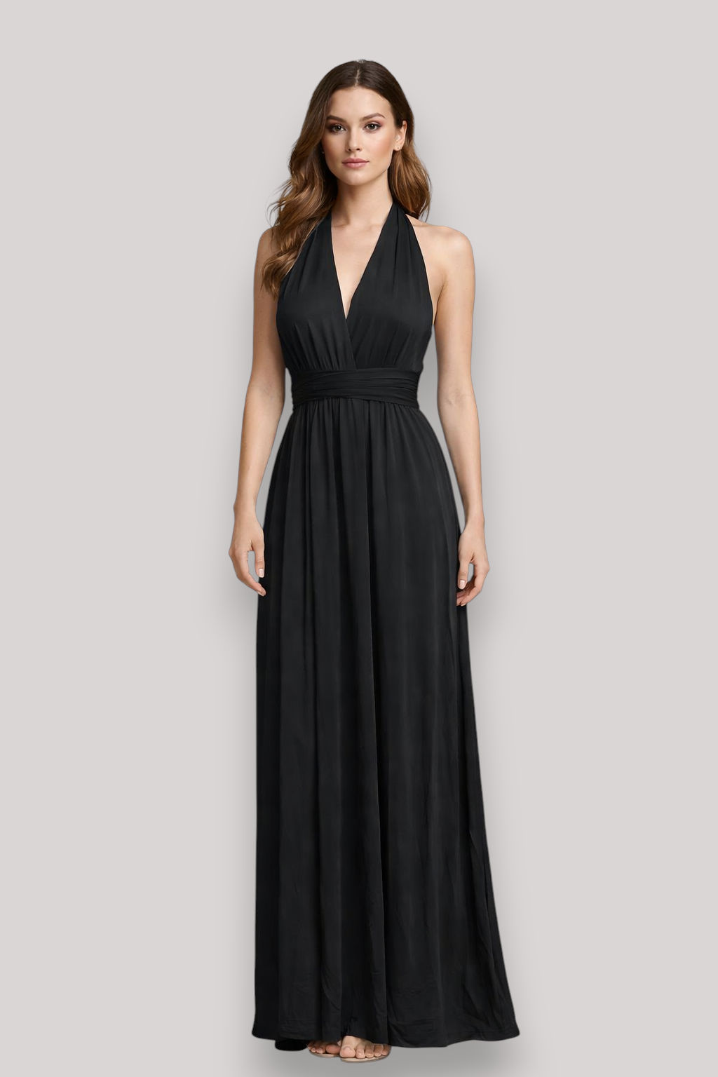 The Simone Women's Bandeau Wrap Midi Dress