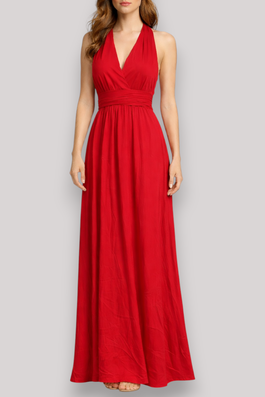 The Simone Women's Bandeau Wrap Midi Dress