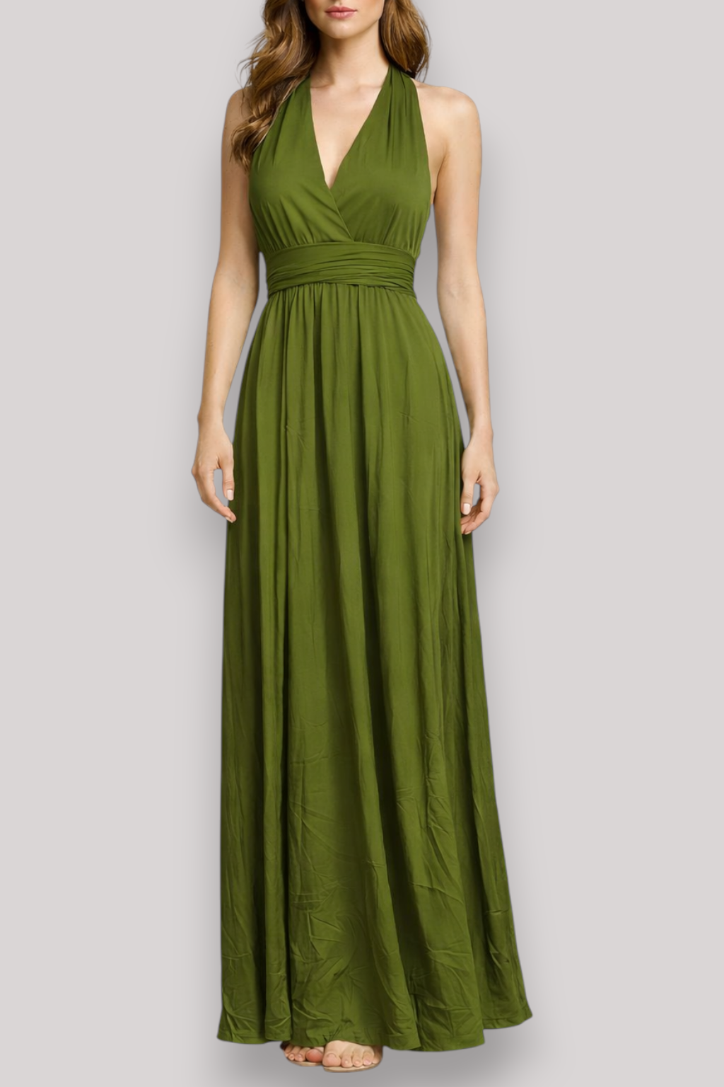 The Simone Women's Bandeau Wrap Midi Dress