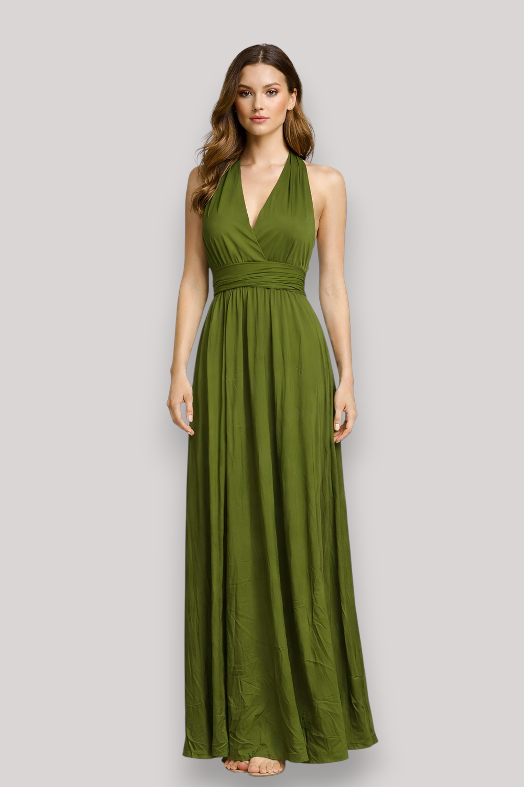 The Simone Women's Bandeau Wrap Midi Dress