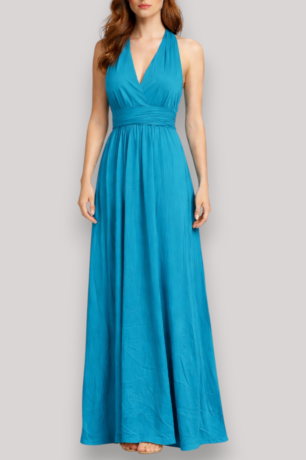 The Simone Women's Bandeau Wrap Midi Dress