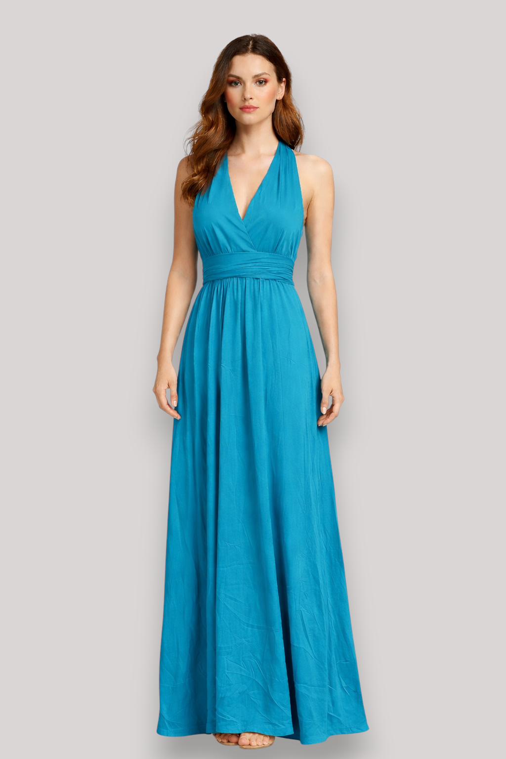 The Simone Women's Bandeau Wrap Midi Dress