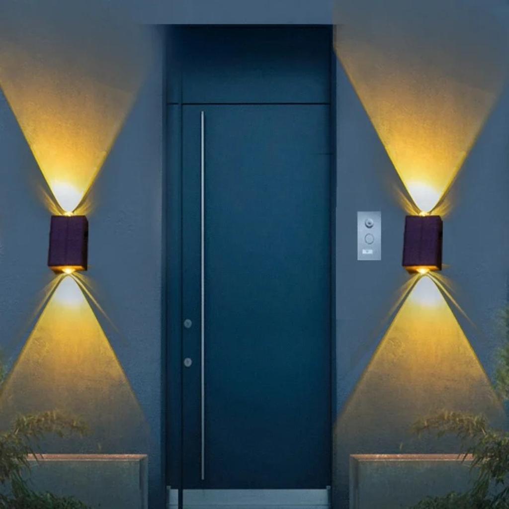 The Solara Waterproof Solar Wall Light