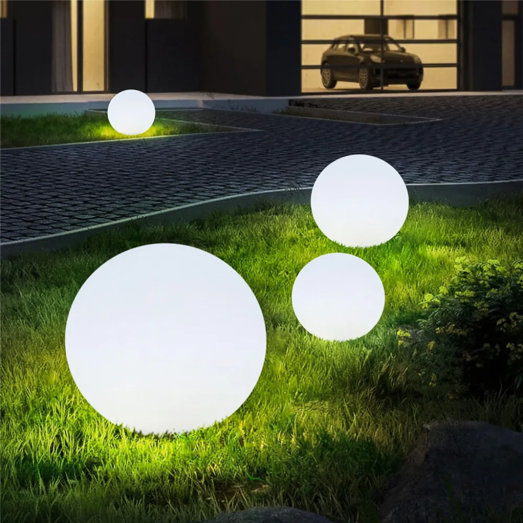 The Solara Solar Waterproof RGB Globe Light