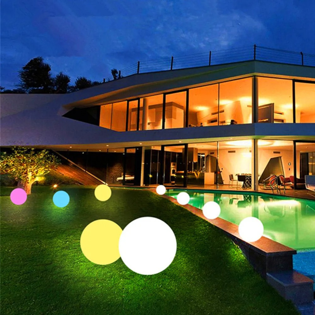 The Solara Solar Waterproof RGB Globe Light
