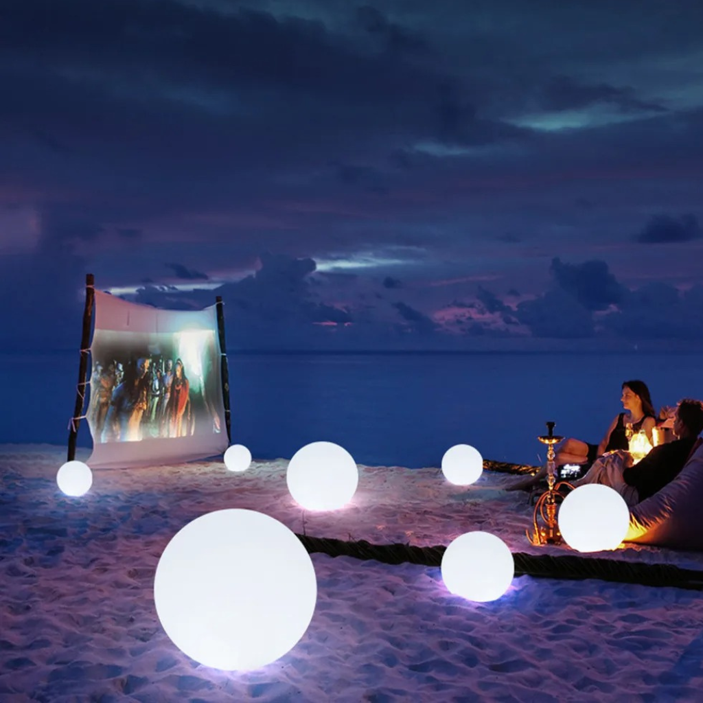 The Solara Solar Waterproof RGB Globe Light