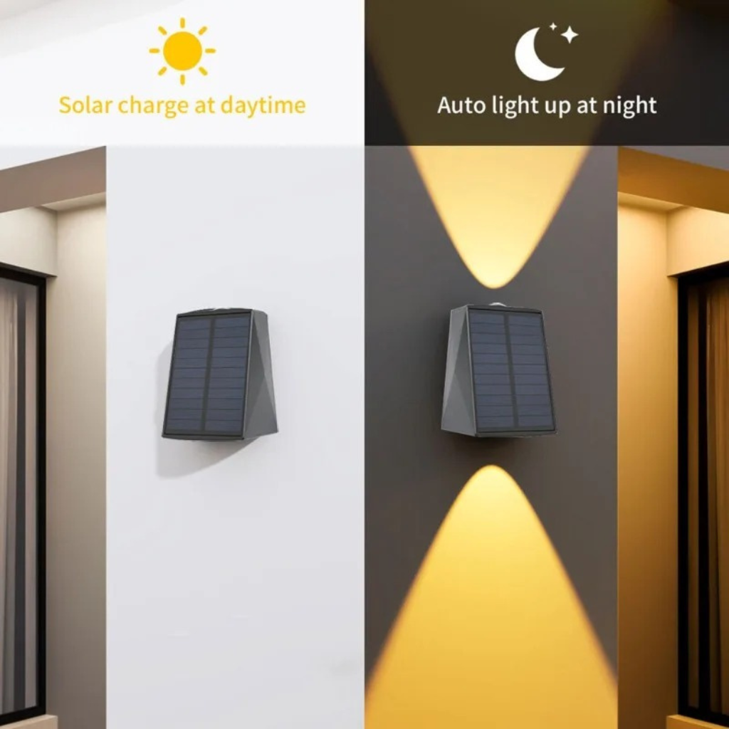 The Solara Waterproof Solar Wall Light