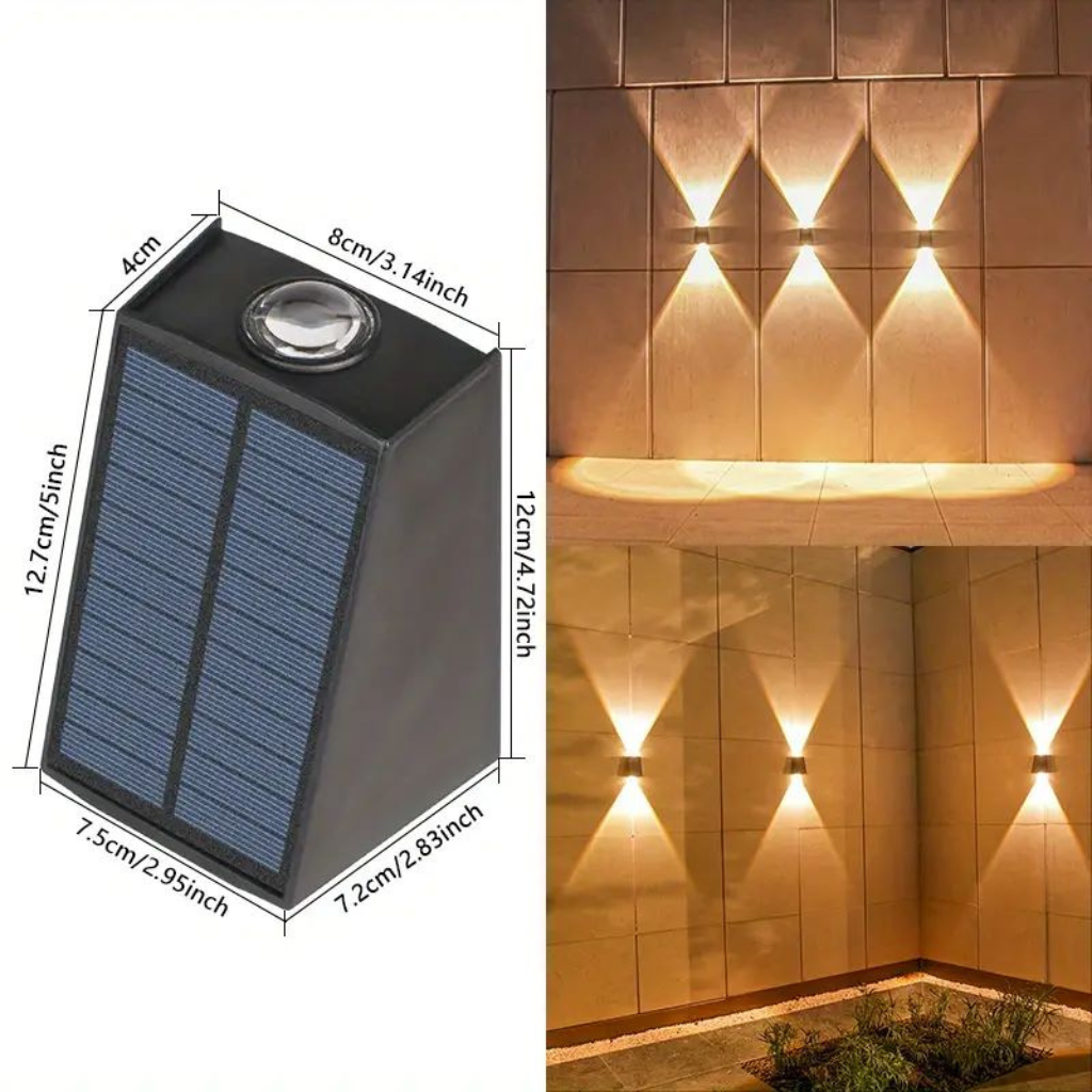 The Solaras Waterproof Solar Wall Light