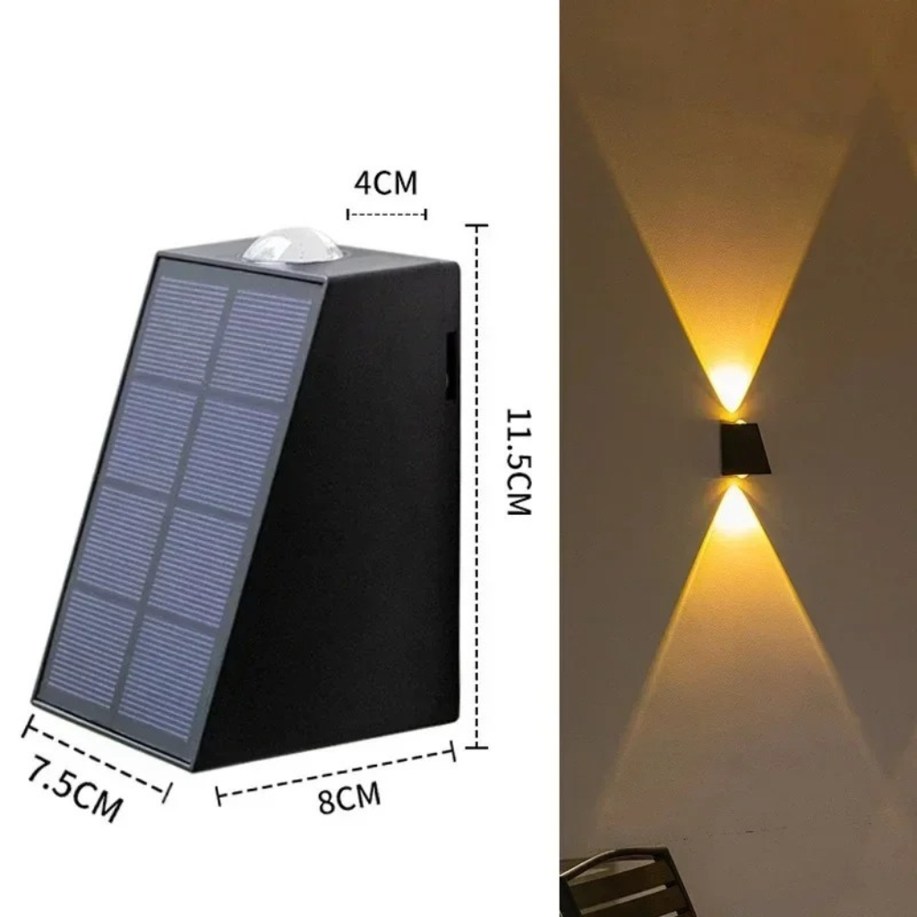 The Solara Waterproof Solar Wall Light